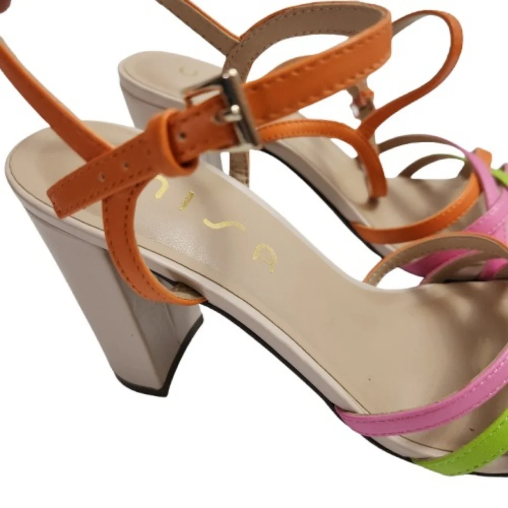 Unisa Unonya Multi Color Strappy Heels